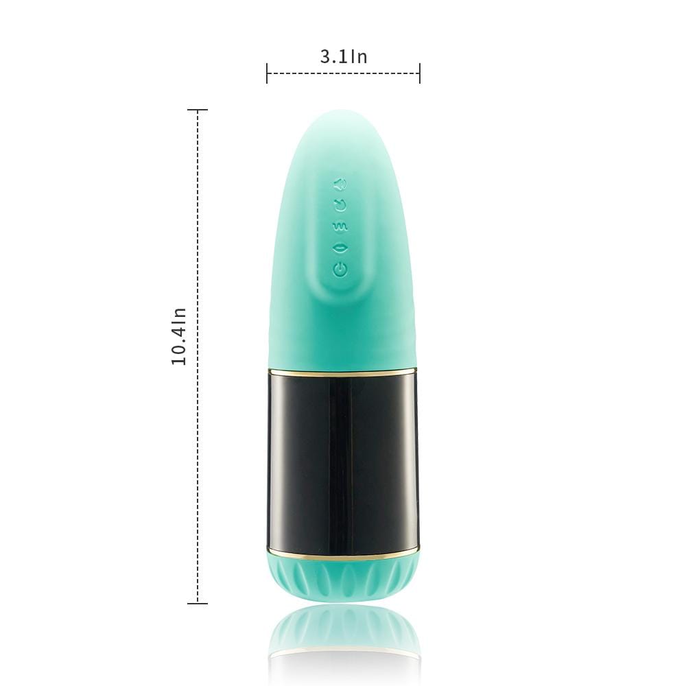 Bullet-shaped Silicone Exterior Sucking Vibration Voice Masturbator