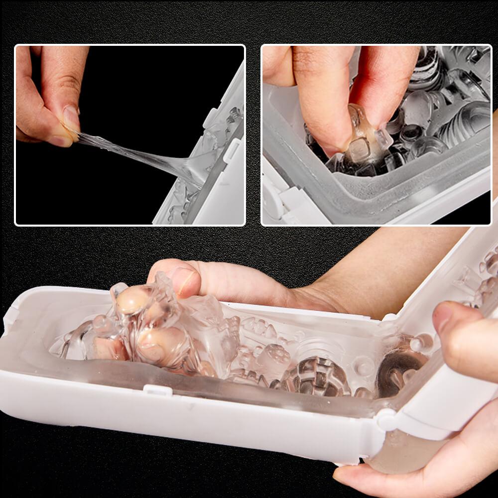 3D Transparent Channel Vacuum Suction Masturbator