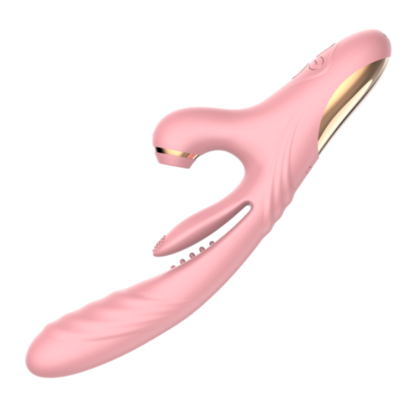 3 Thrusting Vibrating & 10 Pulsating & 7 Sucking 10.4inch Vibrators with Heating Adult Toy, Triple Action Sex Toy G-Spot & Clitoris Stimulator