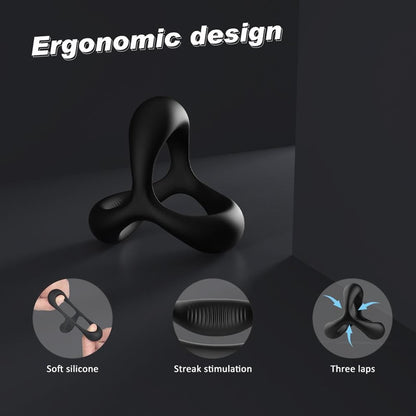 Triangle Silicone Cock Ring For Men Erection