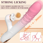 Rabbit - 360° Rotating Ball 7-Speed Extendable G-Spot Vibrator with 7 Intensity Settings