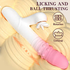 Rabbit - 360° Rotating Ball 7-Speed Extendable G-Spot Vibrator with 7 Intensity Settings