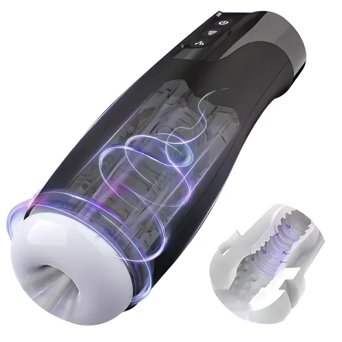 Superbuyg™ ADAMFUN Automatic 7 Sucking and 7 Vibrating Male Masturbator