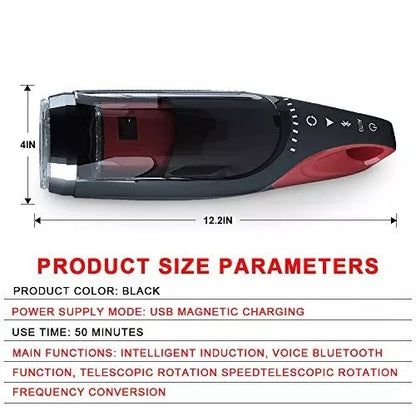 2023 latest Intelligent Toy Automatic Sucking Heating and Telescopic Rotating  Electric Masturbator Cup