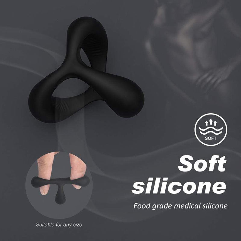 Triangle Silicone Cock Ring For Men Erection