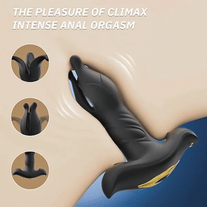 Remote Control 9 Tension Shock Flapping Thrusting Vibrating Butt Plug Prostate Massager