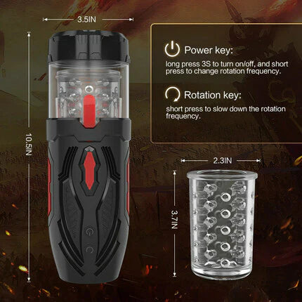 AcmeJoy - Thrusting Rotating Masturbation Cup,Star-starring identical mold production [free of tax]【❤️Discreet Shipping】