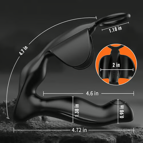 NOAH 10 Vibrating Heating Ergonomic Prostate Massager