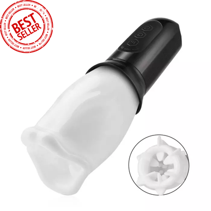 [HOT SALE] Bare Sleeve 4-frequncy Rotation 3 Speeds Oral Hands Free Masturbator