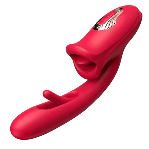 Eveandlove G Spot Flapping Vibrator with Kissing Function & Vibrating Tongue