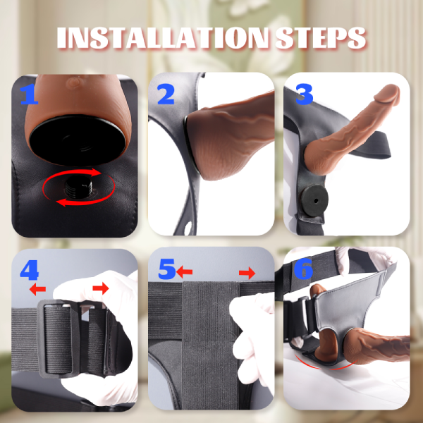 Remote-Controlled Wearable Dildo with 9 Vibration Modes & Thrusting Motion