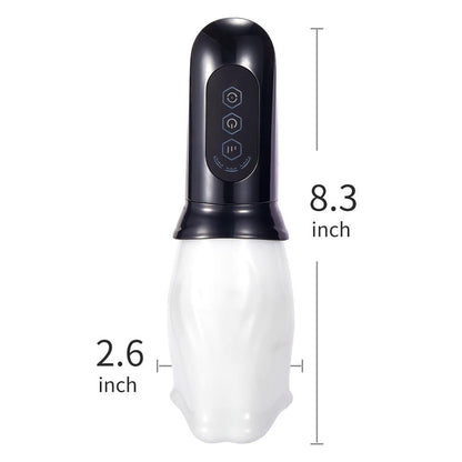 [HOT SALE] Bare Sleeve 4-frequncy Rotation 3 Speeds Oral Hands Free Masturbator