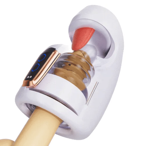 Superbuyg™Blowjob Queen 10 Tapping Thrusting Male Glans Training Stimulator,Star-starring identical mold production  [free of tax]【❤️Discreet Shipping】
