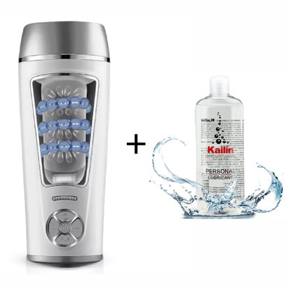 MIGYY 10 Thrusting 10 Speeds Massage Rings Male Masturbator Cup