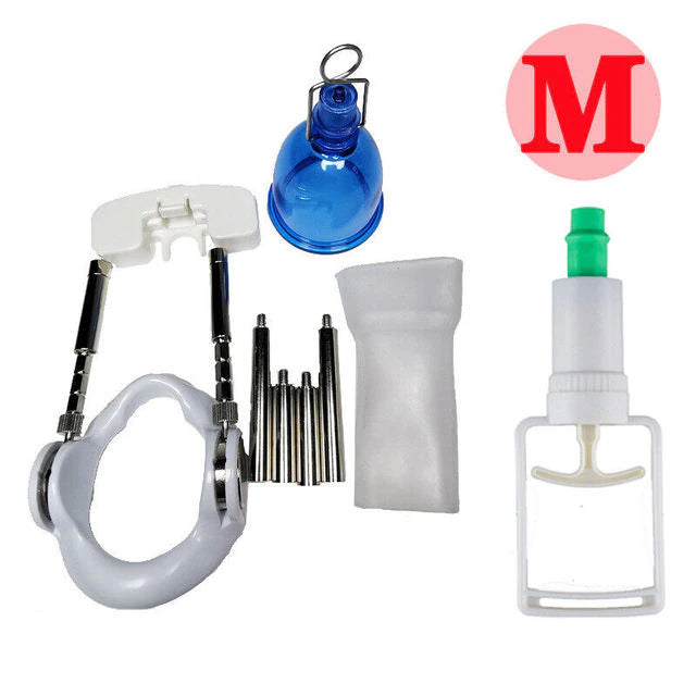 Penis Enlargement Set With Hanger, Belt, Stretcher, Vacuum Pump, And Masturbator For Men'S Sexual Enhancement