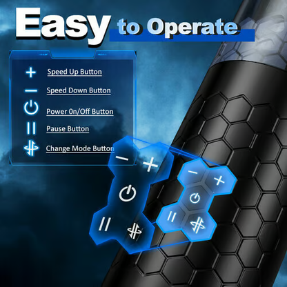 [Limited Time Special] Swordsman 10 Thrusting Spinning Suction Cup Hands Free Masturbator