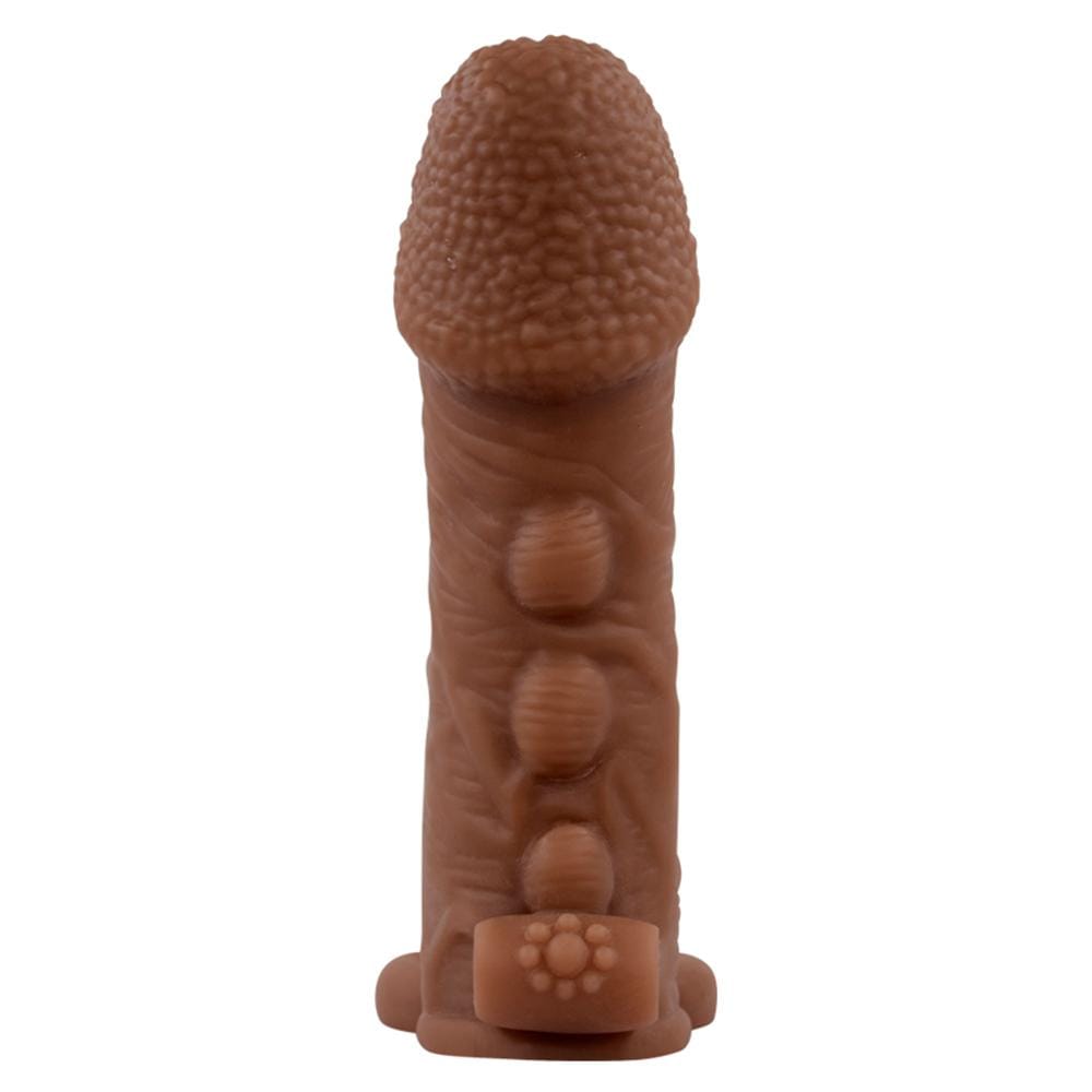 5.7'' 10 Vibrations Rough Glans Bumps Hollow Penis Sleeve