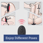 3 Thrusting 10 Vibrations Anal Plug with Remote Controller