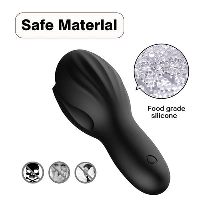 QMYSKY 10 Frequency Vibrating Penis Massage Glans Exerciser