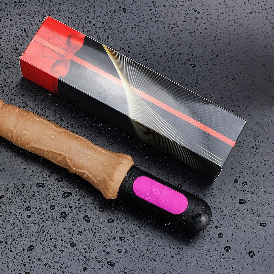 Heating Realistic Dildo-10 speed bend Soft huge dildo