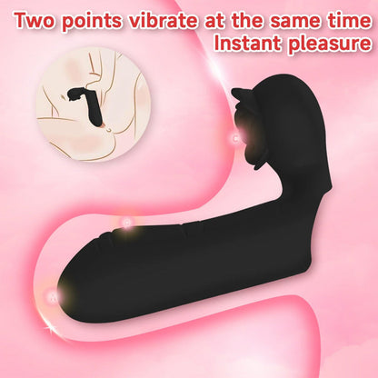 Rose Double Vibrator Finger Couple