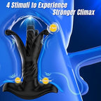 Remote Control 9 Tension Shock Flapping Thrusting Vibrating Butt Plug Prostate Massager