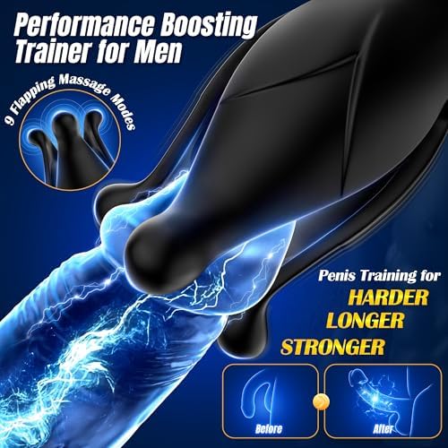 Remote Control 9 Tension Shock Flapping Thrusting Vibrating Butt Plug Prostate Massager