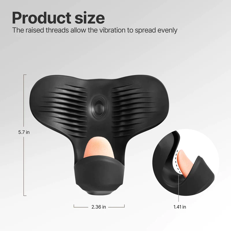 10 Tongue Licking Vibrations and 10 Beating Vibration Modes Penis Training Vibrator