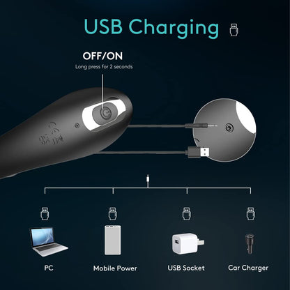 APP Control 9 Vibration and Tapping Butt Plug G Spot Vibrator for Prostate Stimulator