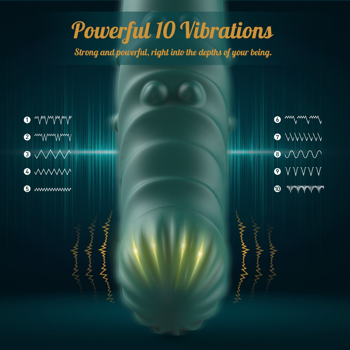 3 IN 1 Telescopic G-Spot Vibrator with Beads Ring and Clit Stimulator