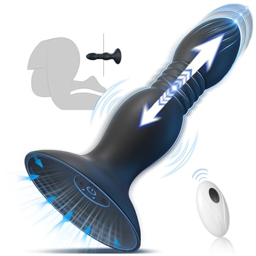 Eveandlove Super Strong Suction Cup Remote Control Thrust Vibration, Anal Trainer for Men, Women & Couples