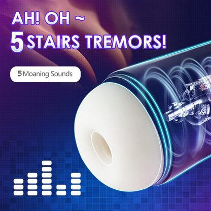 Vibrating Orgasm Waves Pleasure,Electric Machine Adult Sex Toys for Men with 6 Thrusting Vacuum Model