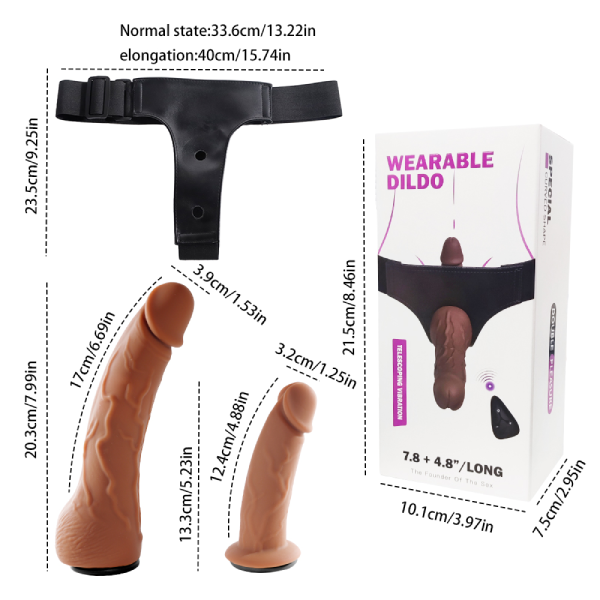 Remote-Controlled Wearable Dildo with 9 Vibration Modes & Thrusting Motion