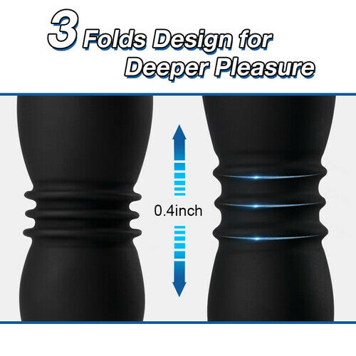 3 Folds 7 Telescopic 7 Vibration Butt Plugs