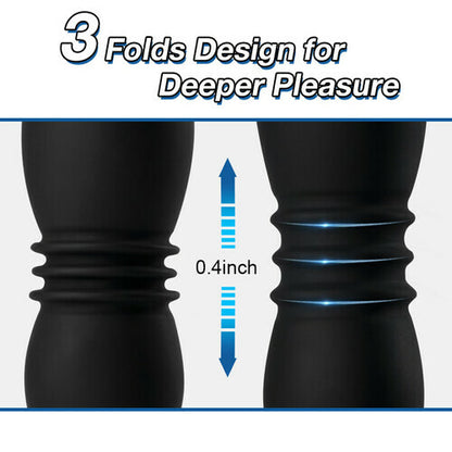 3 Folds 7 Telescopic 7 Vibration Butt Plugs
