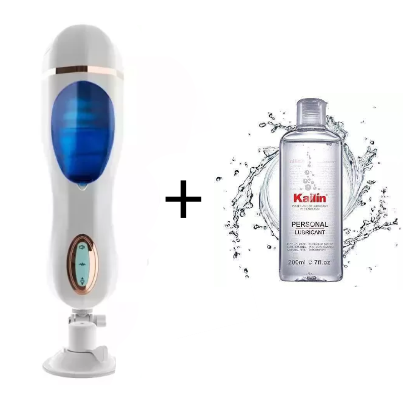 Vibrating Thrusting Suction Cup Pussy Male Masturbator