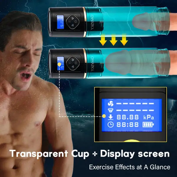 Superbuyg™QMYSKY 6 Hydrotherapy with Display Male Enhancement Water Penis Pump,Star-starring identical mold production [free of tax]【❤️Discreet Shipping】