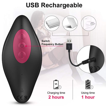 Inflatable Butt Plug Vibrator Wireless Remote Control Male Prostate Massager
