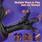 9 Tension Shock Flapping Thrusting Vibrating Cock Ring Anal Vibrator Dildo