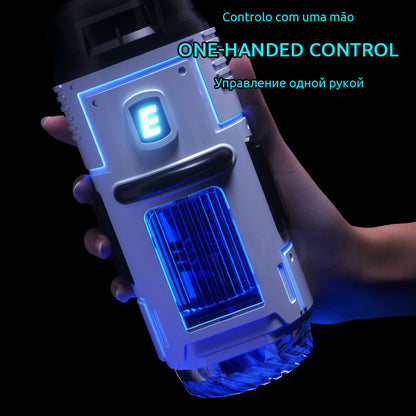 Space Ship Super Sucking Vibrating Telescopic Rotating Male Masturbator