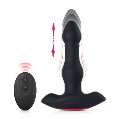 3 Thrusting 10 Vibrations Anal Plug with Remote Controller