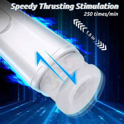 Automatic high frequency silent masturbator