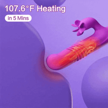 Seraphina 3 Telescopic Vibration 7 Rotating Heating Bendable Vibrator for Clitoral and G-spot Stimulation