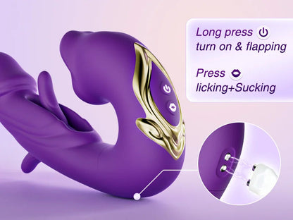 💥New on sale 2026 💞G-Spot Vibrator Female Sex Toy, featuring 7 slapping vibration modes and 5 licking/sucking modes.