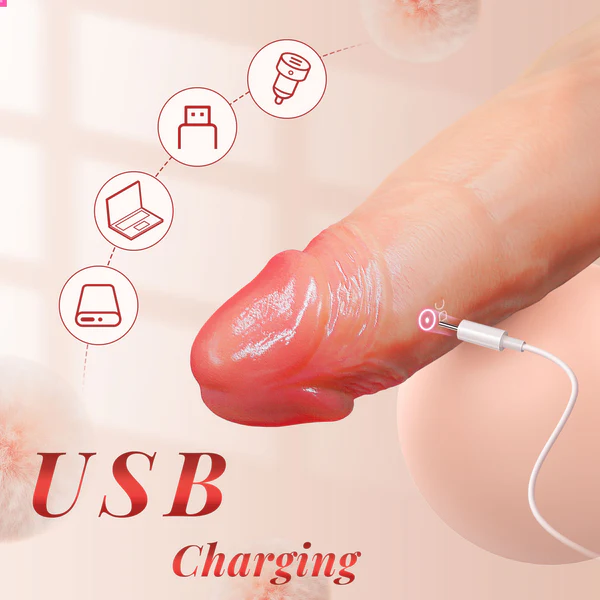 (BLACK) APP Controlled 9 Vibration Intensities Vibrating Penis Sleeve