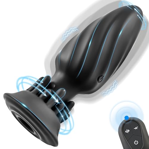 Eveandlove Rotating Anal Plug – 10 Vibration & Rotation Modes Prostate Massager with Tentacle Design & Remote Control