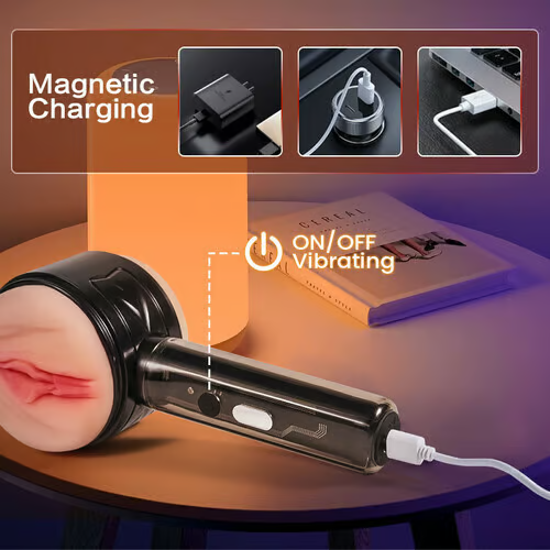 10 Vibration Anal and Vaginal 2 in 1 Handheld Masturbator