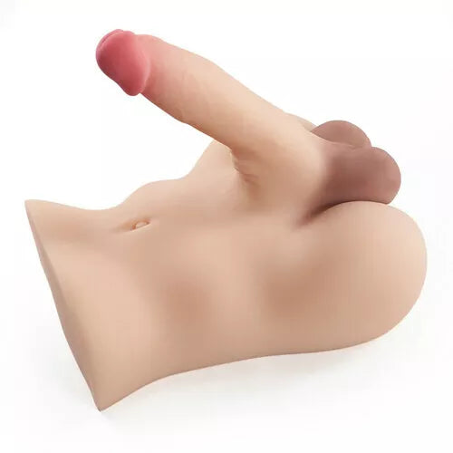 7Lb Slidable Balls Pink Glans Male Sex Doll