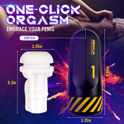 Vibrating Orgasm Waves Pleasure,Electric Machine Adult Sex Toys for Men with 6 Thrusting Vacuum Model