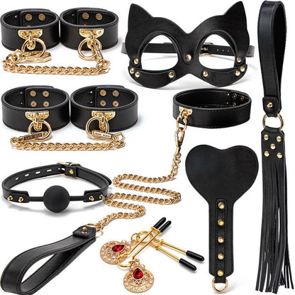 luxury 10 Piece Bondage Set